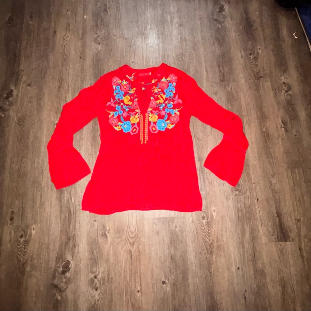 Johnny was embroidered Tunic top size X-Small